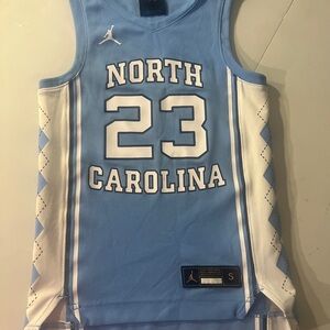 Jordan Light Blue Jersey with Red Logo